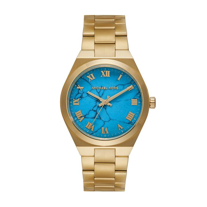 Image of Watches. Productname: Michael Kors Lennox Three-Hand Gold-Tone Stainless Steel Watch MK7460 in Watch colour by brand - Michael Kors