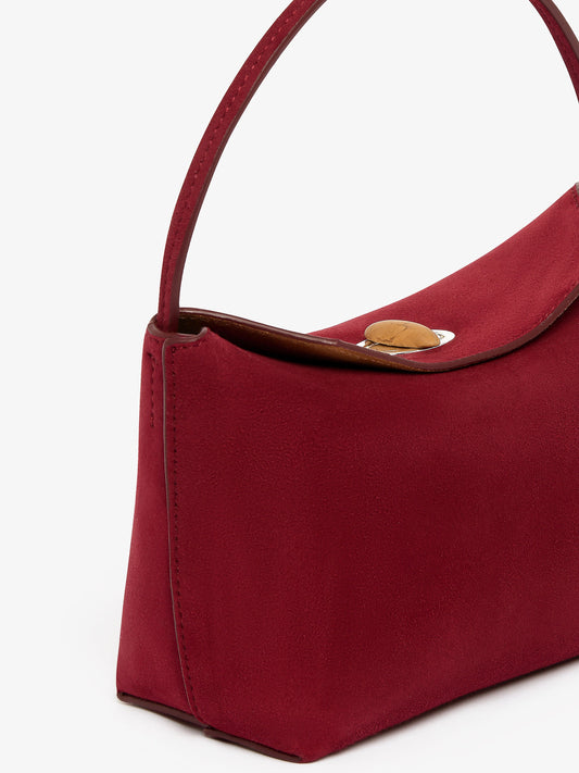 CHRISTOPHER ESBER Turnlock Suede Mini Bag (Wine)