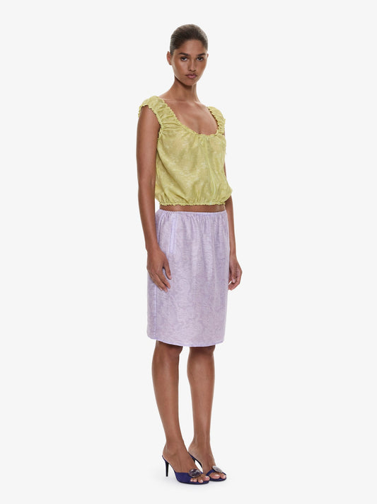 CHRISTOPHER ESBER Light Leak Jacquard Slip Skirt (Lilac)
