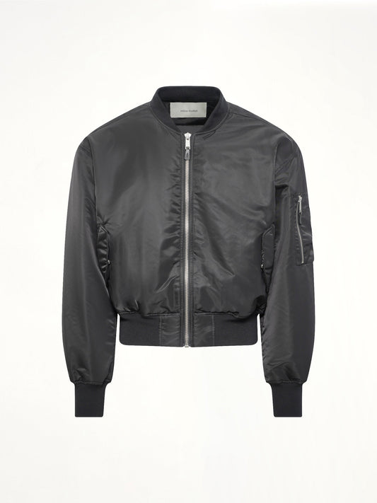 ENTIRE STUDIOS Cropped Broad Bomber (Black)