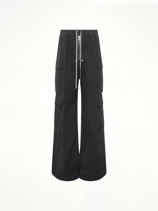 RICK OWENS DRKSHDW Double Cargo Jumbo Belas (Black)