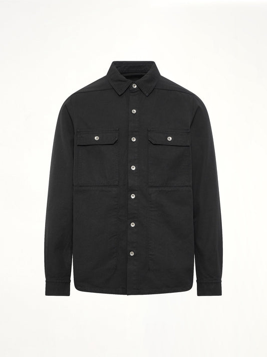 RICK OWENS DRKSHDW Woven Outershirt (Black)