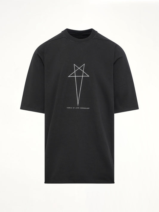 RICK OWENS DRKSHDW Pentagram Jumbo SS T-Shirt (Black)