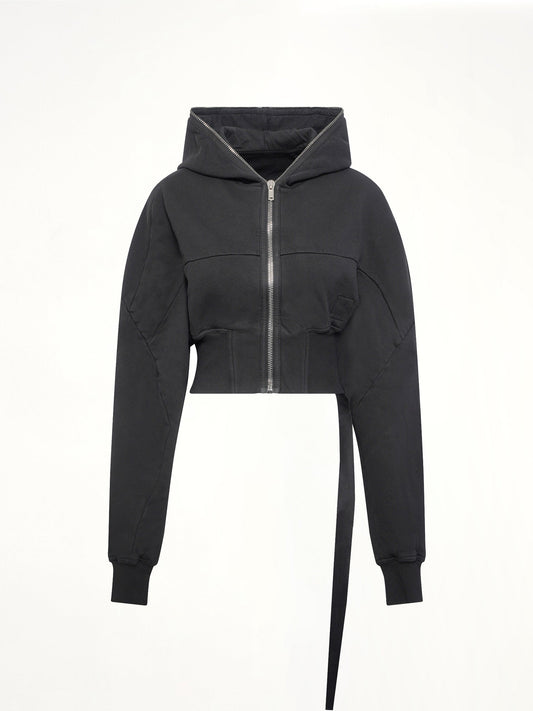 RICK OWENS DRKSHDW Collage Gimp Hoodie (Black)