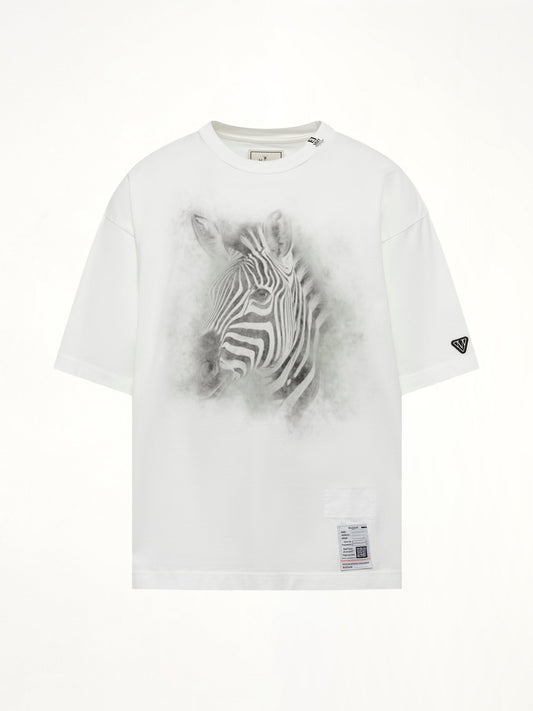 MAISON MIHARA YASUHIRO Zebra Printed T-Shirt (White)