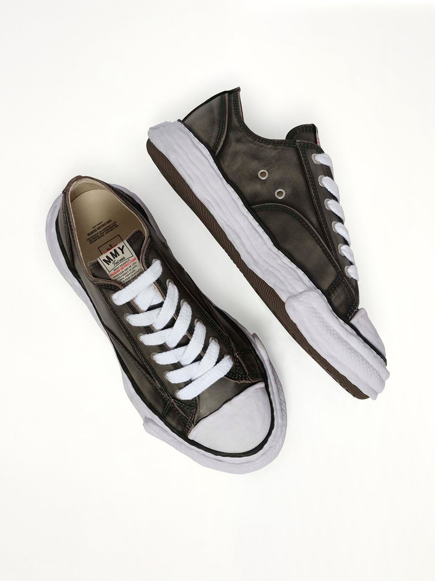 MAISON MIHARA YASUHIRO Peterson 23 OG Vintage Leather Sneaker (Black)