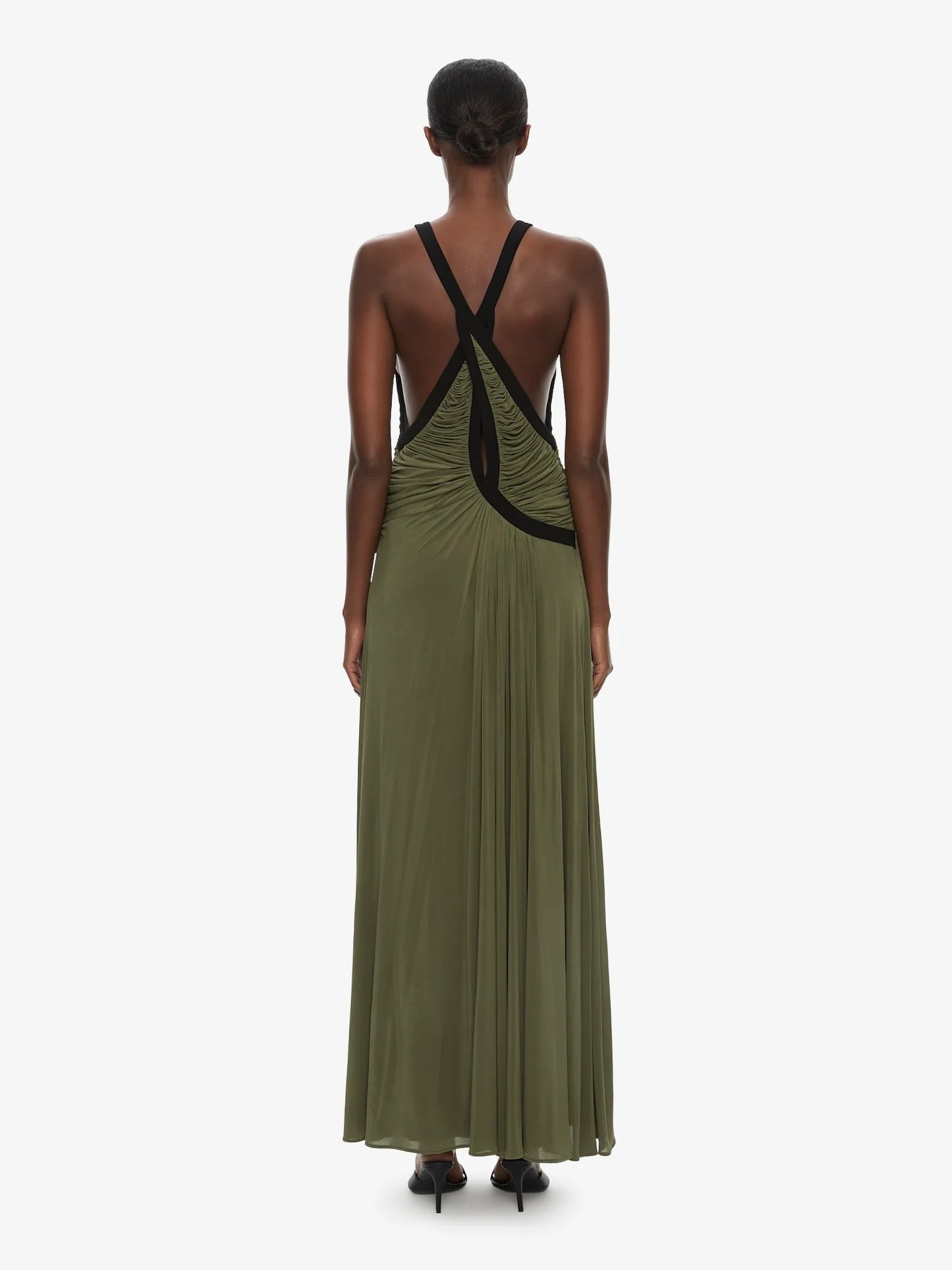 CHRISTOPHER ESBER Suspended Jersey Outline Dress (Black)