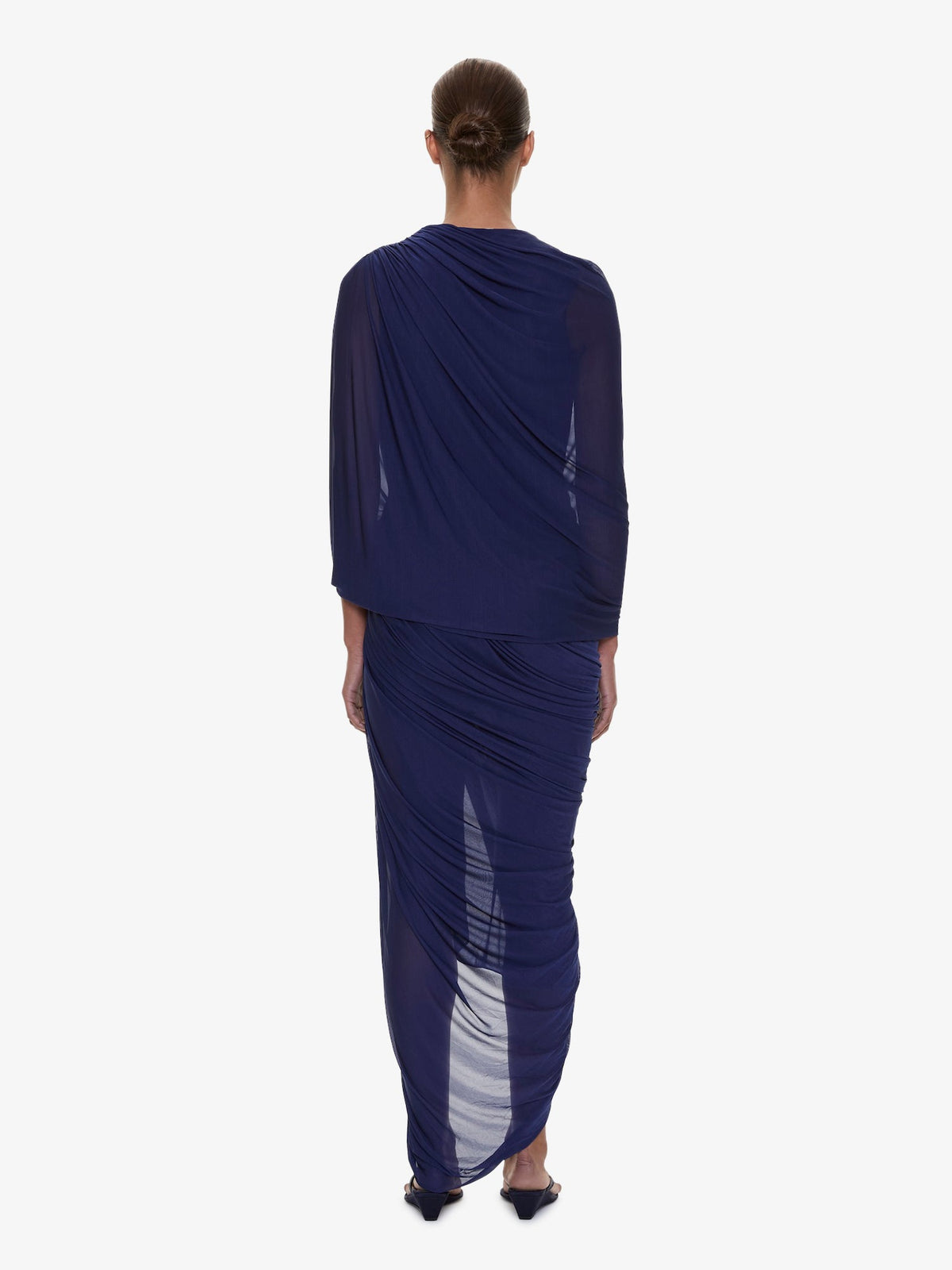 Christopher Esber Helix Crystal Draped Dress (Ink)