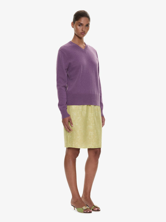 CHRISTOPHER ESBER Light Leak Jacquard Slip Skirt (Chartreuse)