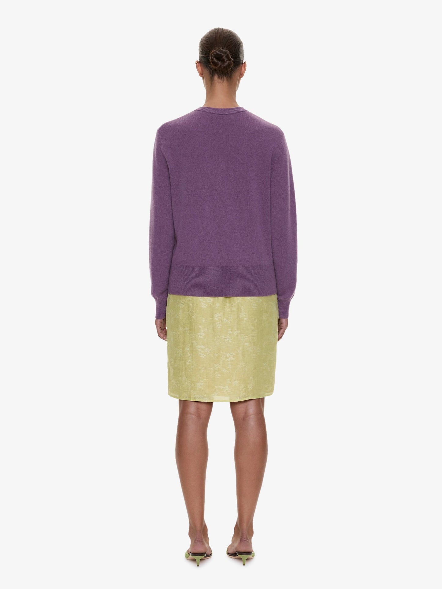 CHRISTOPHER ESBER Light Leak Jacquard Slip Skirt (Chartreuse)