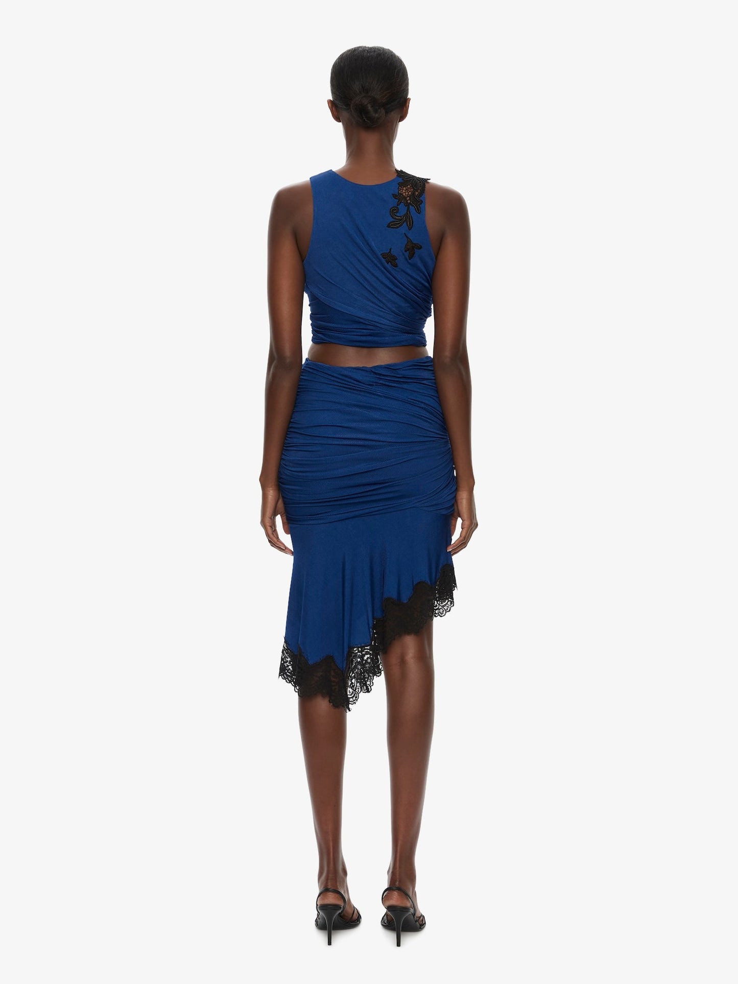CHRISTOPHER ESBER Incline Gathered Skirt (Black)