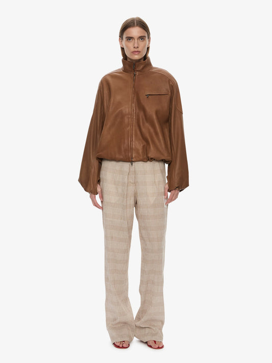 CHRISTOPHER ESBER Dannie Leather Bomber (Mud)