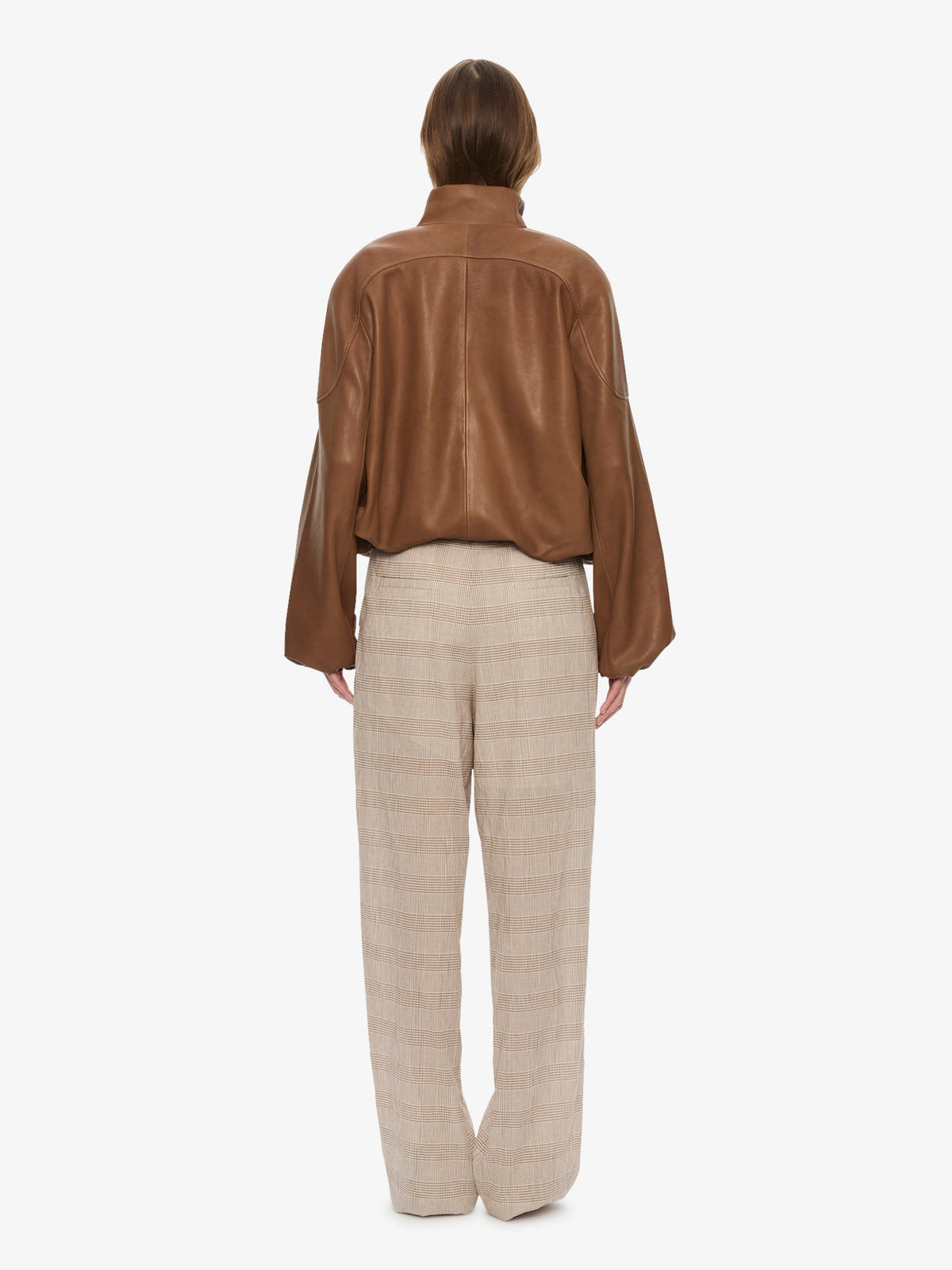 CHRISTOPHER ESBER Dannie Leather Bomber (Mud)