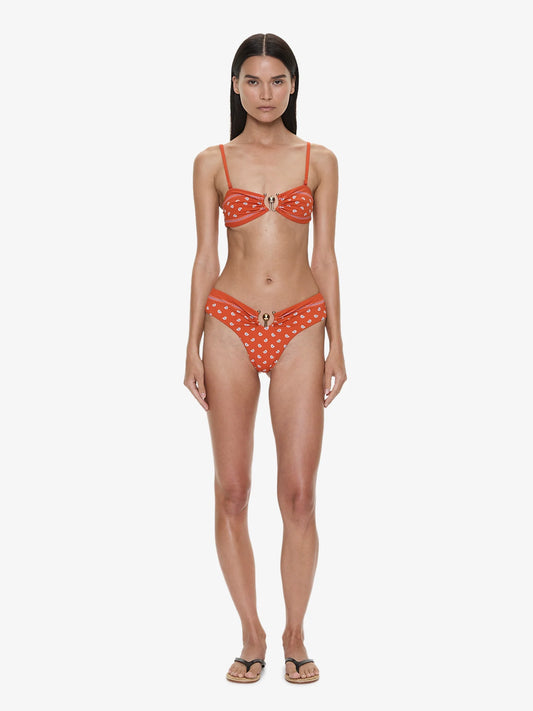 CHRISTOPHER ESBER Bandana Ruched Orbit Bandeau (Print)