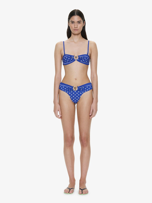 CHRISTOPHER ESBER Bandana Ruched Orbit Bandeau (Print)
