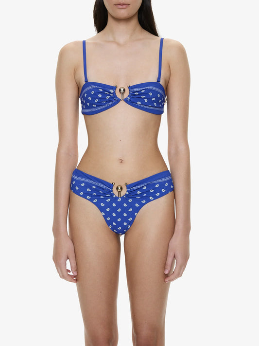 CHRISTOPHER ESBER Bandana Ruched Orbit Brief (Print)