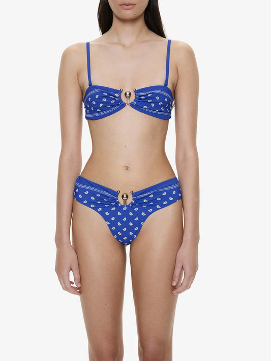 CHRISTOPHER ESBER Bandana Ruched Orbit Brief (Print)