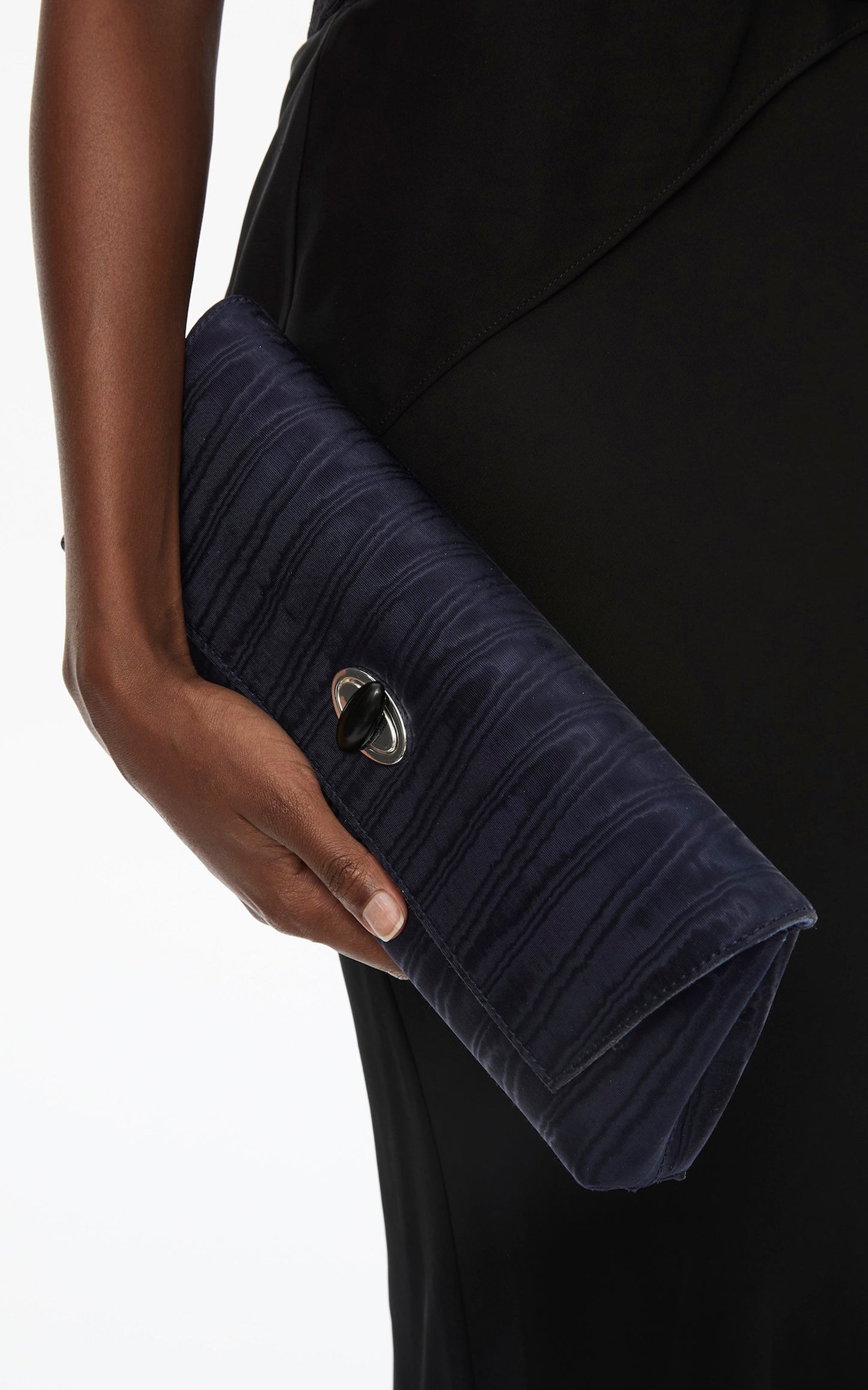 CHRISTOPHER ESBER Buki Moire Clutch (Ink)