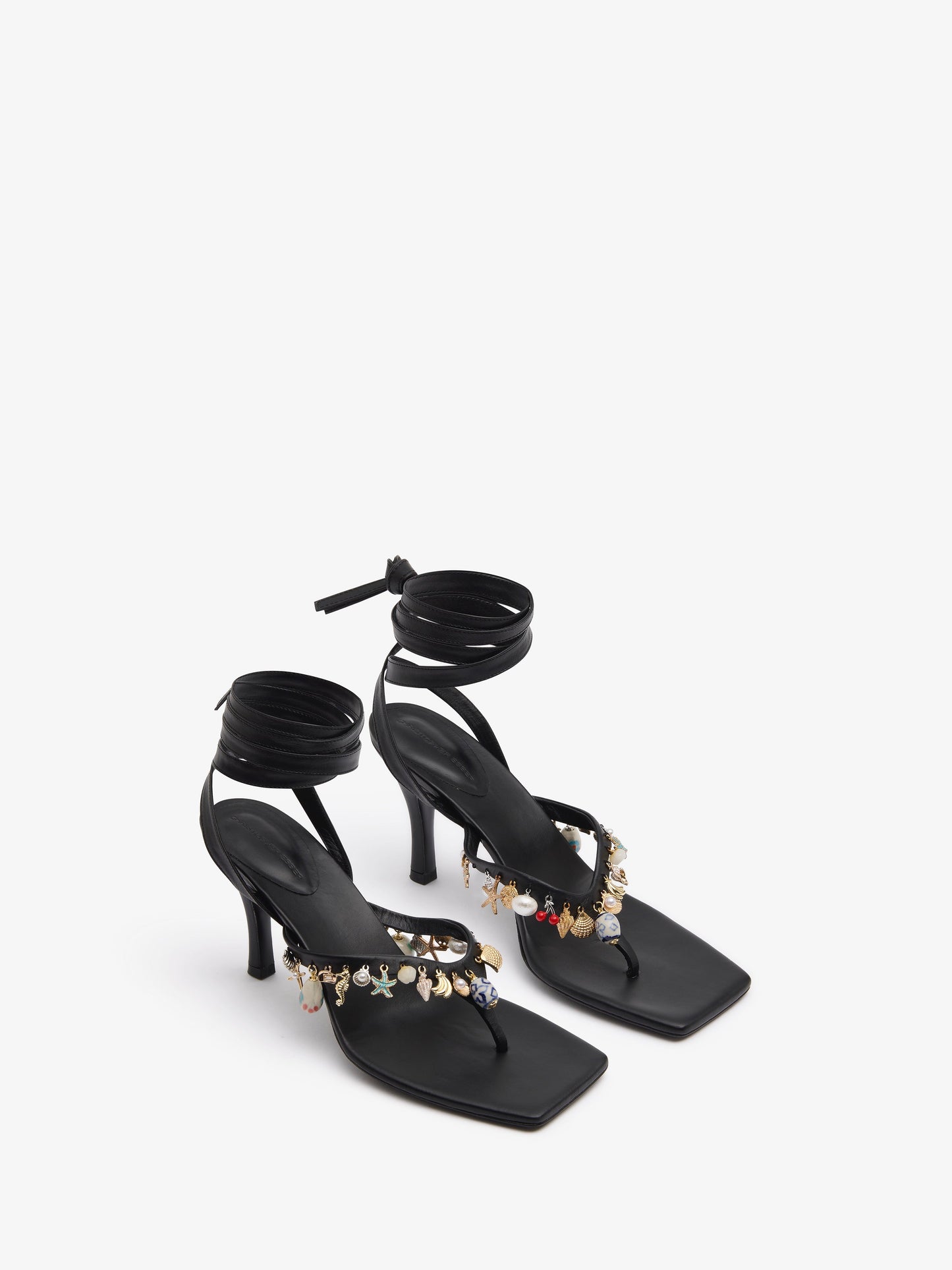 CHRISTOPHER ESBER Memento Charm Flip Flop Heel (Black)