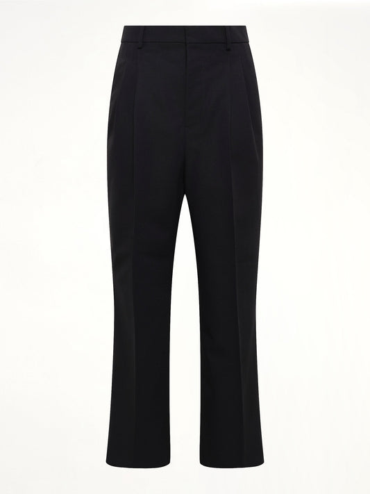 AMI PARIS Low Waist Wide Trouser (Black)