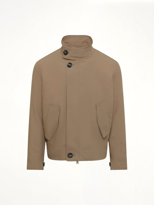 AMI PARIS Harrington Jacket (Beige)