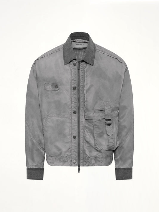 FENG CHEN WANG Sandwashed Nylon Jacket (Grey)