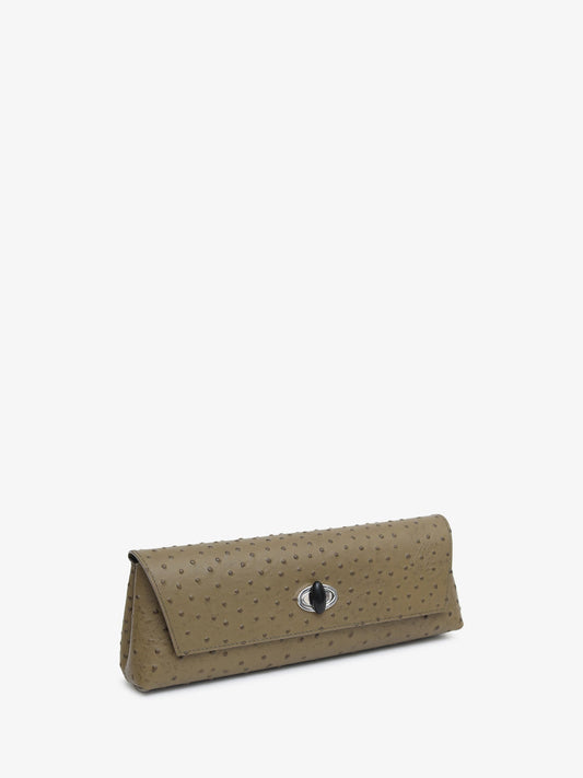 CHRISTOPHER ESBER Buki Embossed Clutch (Khaki)