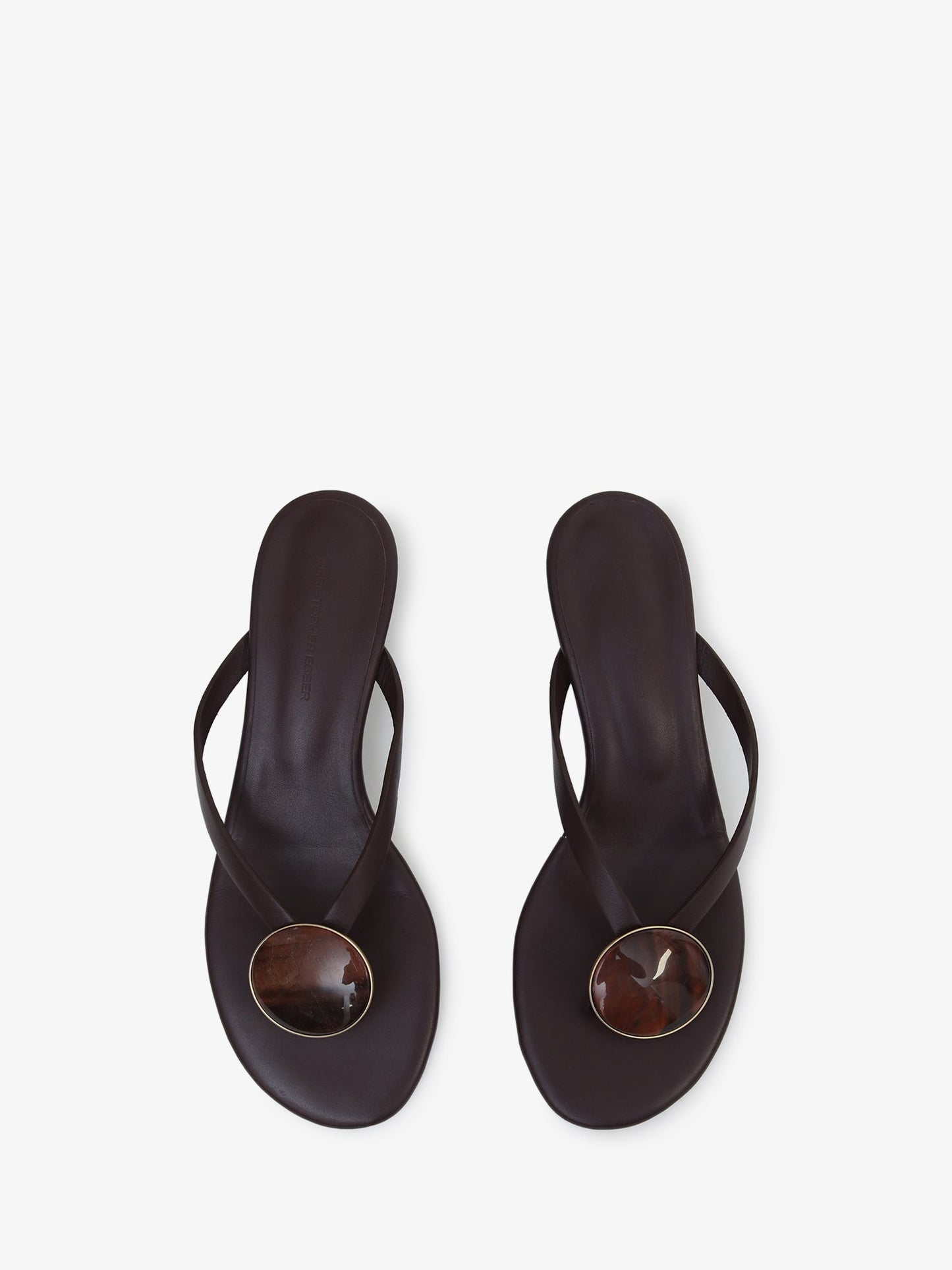 CHRISTOPHER ESBER Aura Quartz Flip Flop Wedge (Eye)