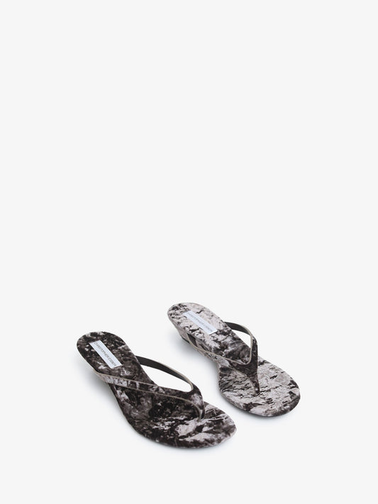 CHRISTOPHER ESBER Scala Velvet Wedge (Ash)