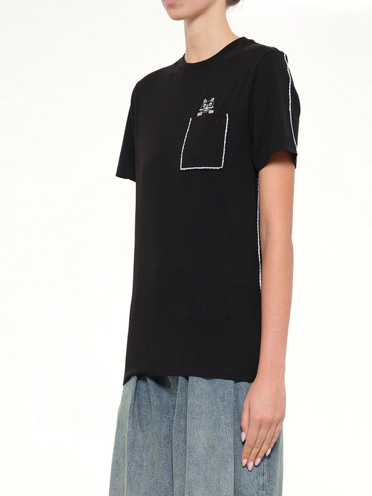 LOEWE Louis Wain Regular Fit T-Shirt (Black)