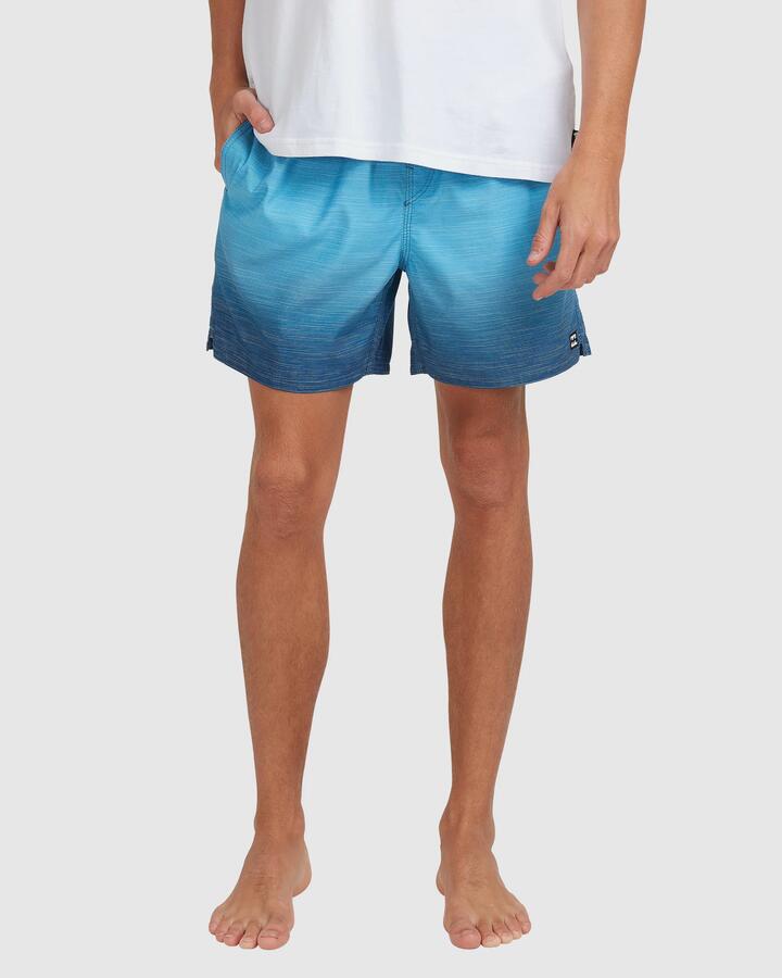 Image of Swimwear. Product name - Billabong Mens Sergio Layback 15" Boardshorts Light Navy in Light Navy colour by brand - Billabong