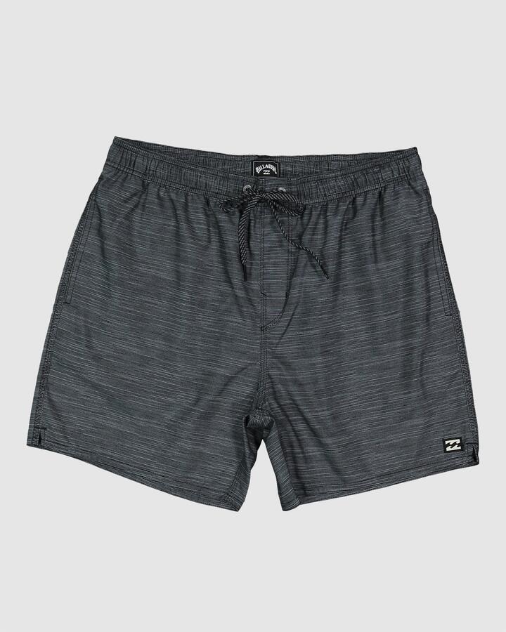 Image of Swimwear. Product name - Billabong Mens Sergio Layback 15" Boardshorts Asphalt in Asphalt colour by brand - Billabong