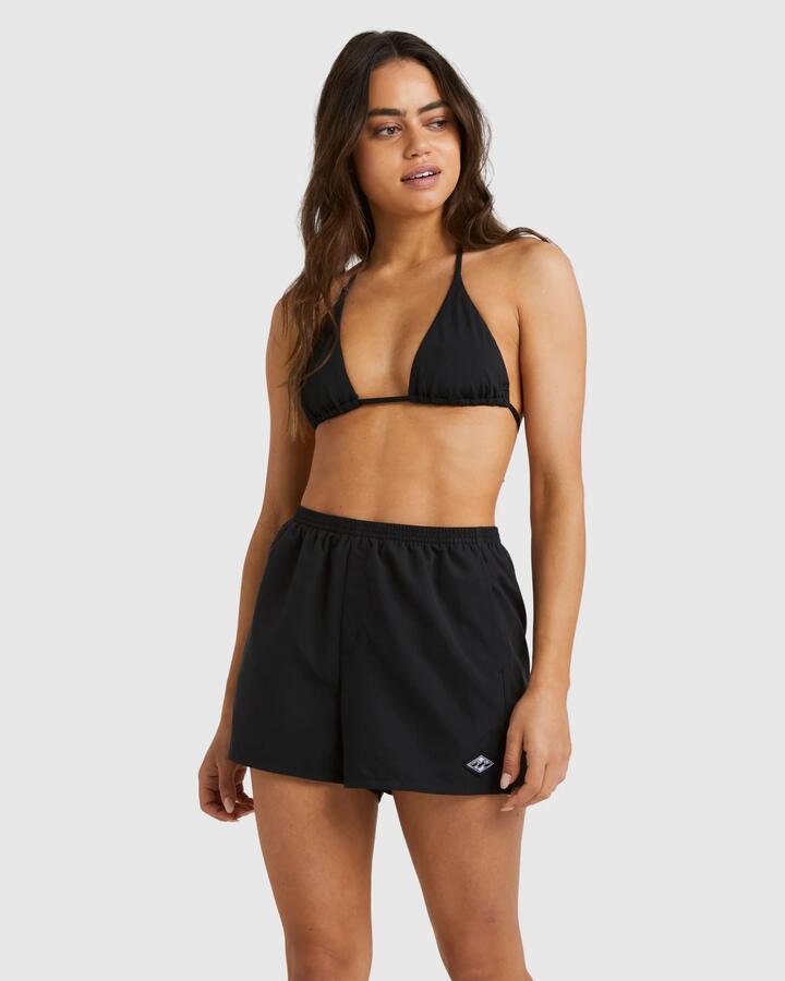 Image of Swimwear. Product name - Billabong Womens Sandbar Boardshorts Black in Black colour by brand - Billabong