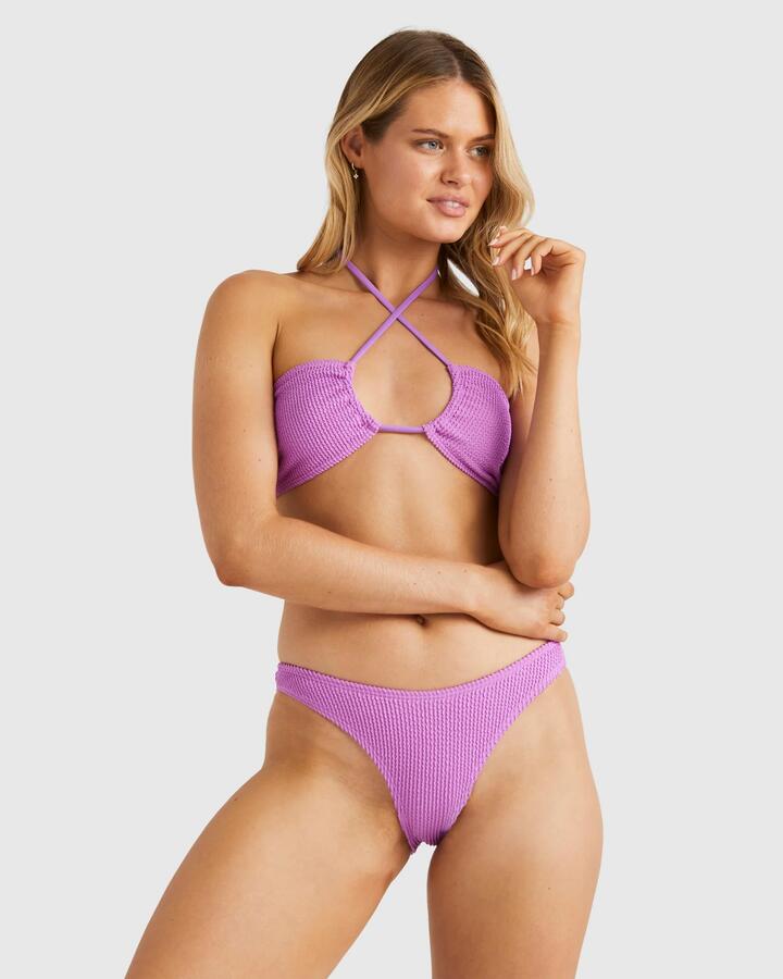 Image of Swimwear. Product name - Billabong Womens Summer High Hike Bikini Bottom Bright Orchid in Bright Orchid colour by brand - Billabong