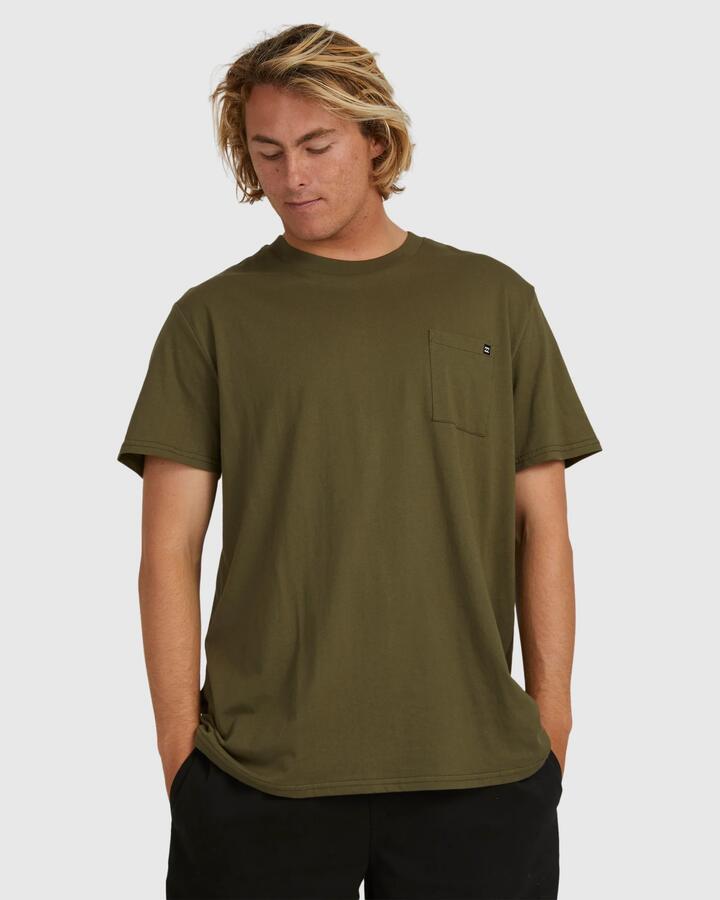 Image of T-Shirts. Productname: Billabong Mens Premium Pocket T-Shirt Military - in Military colour by brand - Billabong