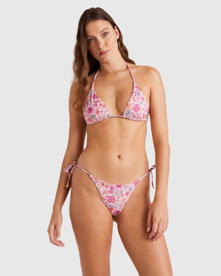 Image of Swimwear. Productname: Billabong Womens La Plage Rev Remi Tri Bikini Top Pink - in Pink colour by brand - Billabong