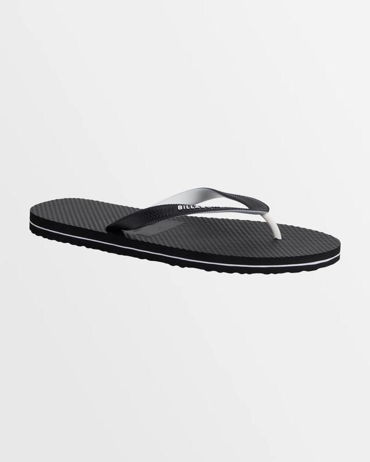 Image of Sandals. Productname: Billabong - Mens Low Down Splice Thongs - Black White - in Black White colour by brand - Billabong