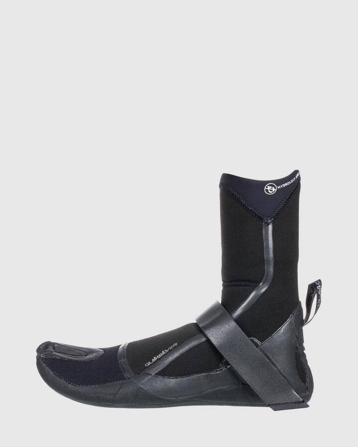 Image of Wetsuits. Product name - Quiksilver Mens 5Mm Marathon Sessions Split Toe Neoprene Wetsuit Boots Black in Black colour by brand - Quiksilver