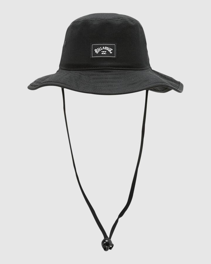 Image of Hats. Product name - Billabong Mens Big John Bucket Hat Black in Black colour by brand - Billabong