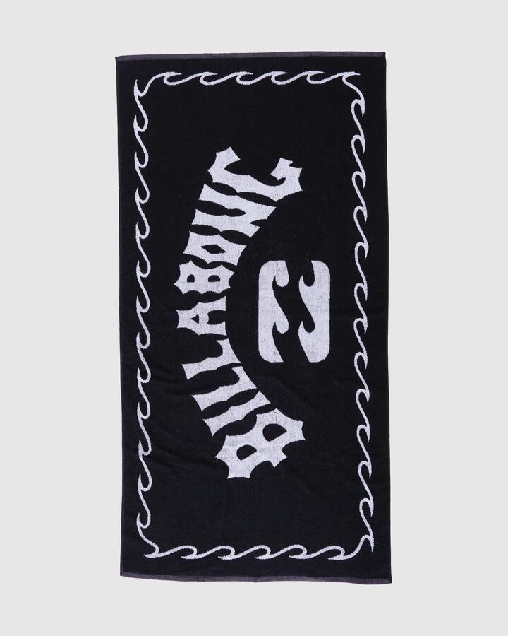 Image of Towels. Product name - Billabong Arch Towel Black in Black colour by brand - Billabong