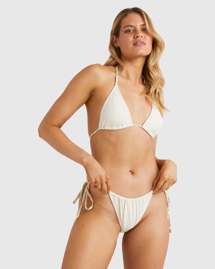 Image of Swimwear. Productname: Billabong - Womens Sunkissed Remi Tri Bikini Top - Salt Crystal - in Salt Crystal colour by brand - Billabong