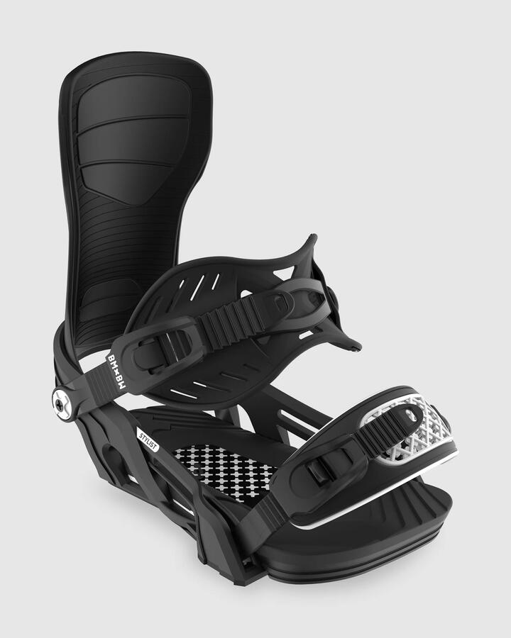 Image of Snowboards. Product name - Bent Metal Womens Stylist Snowboard Bindings Black in Black colour by brand - Bent Metal