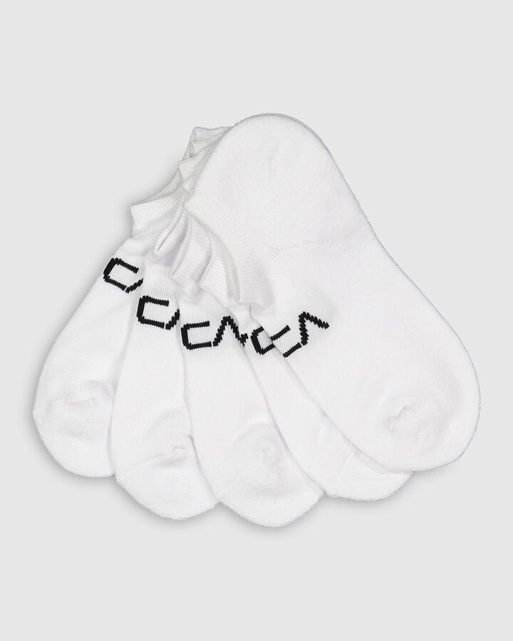 Image of Socks. Productname: RVCA - Mens Transfer Ankle Socks Iii - White - in White colour by brand - RVCA