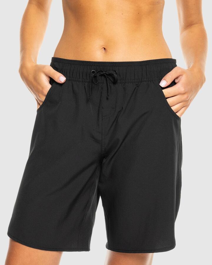 Image of Swimwear. Productname: Roxy - Womens Wave 9" Boardshorts - Anthracite - in Anthracite colour by brand - Roxy