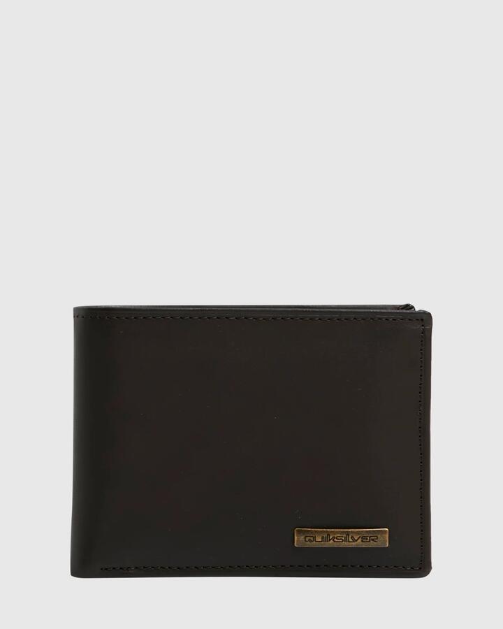 Image of Wallets & Money Clips. Productname: Quiksilver - Mens Gutherie Leather Wallet - Chocolate Brown - in Chocolate Brown colour by brand - Quiksilver