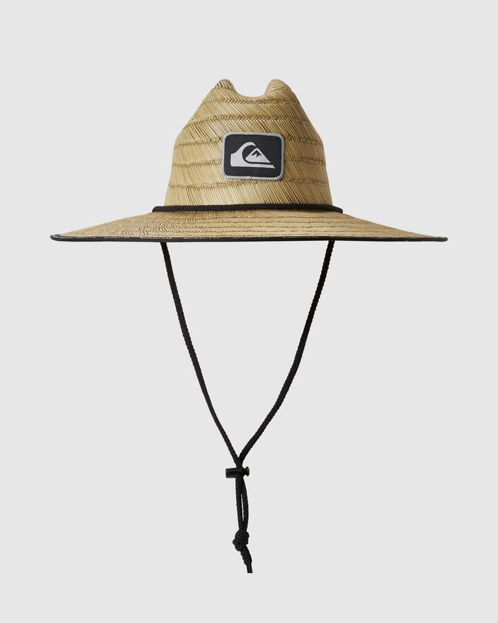Image of Hats. Product name - Quiksilver Mens Pierside Taper Surf Hat Black in Black colour by brand - Quiksilver