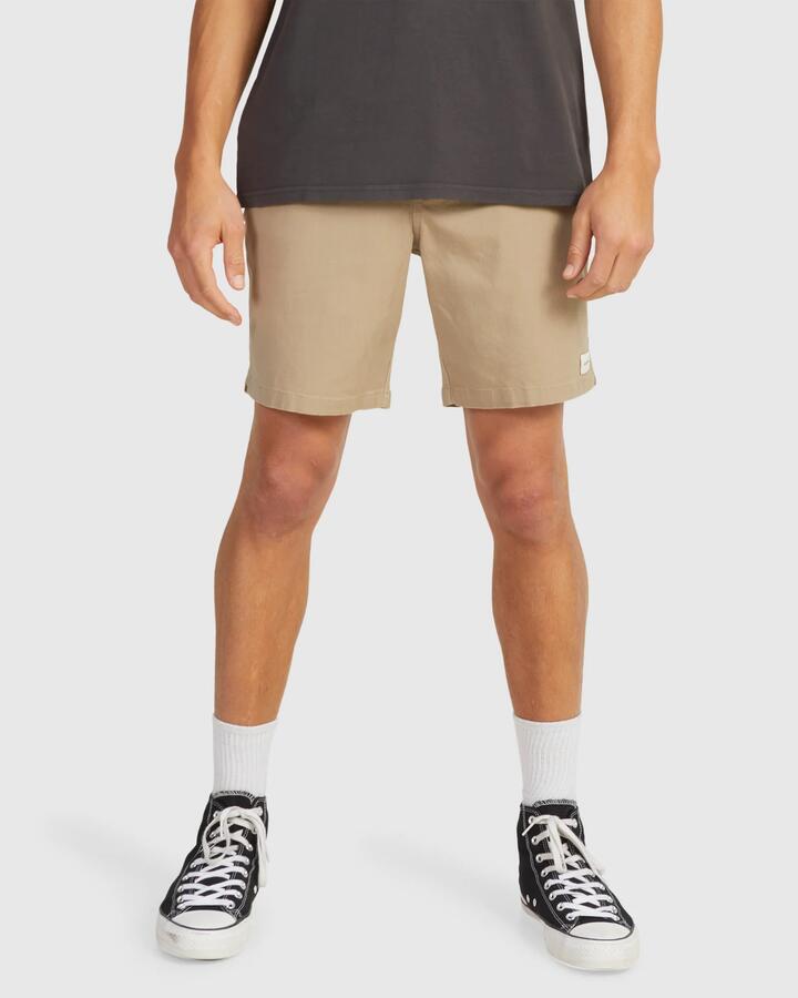 Image of Accessories. Productname: Von Zipper - Mens Twill Dogs Walkshorts - Sand - in Sand colour by brand - Von Zipper