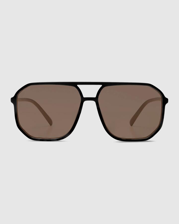 Image of Sunglasses. Product name - Liive Nia Matt Black Sunglasses Matt Black in Matt Black colour by brand - Liive