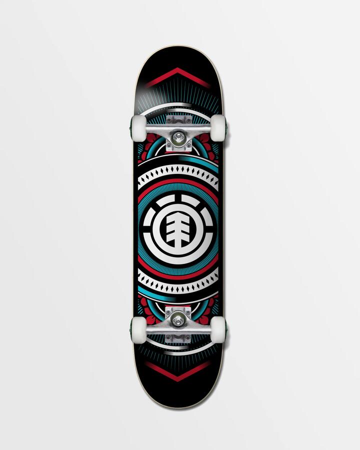 Image of Snowboards. Productname: Element - Hatched Red Blue Complete Skateboard - Assorted - in Assorted colour by brand - Element