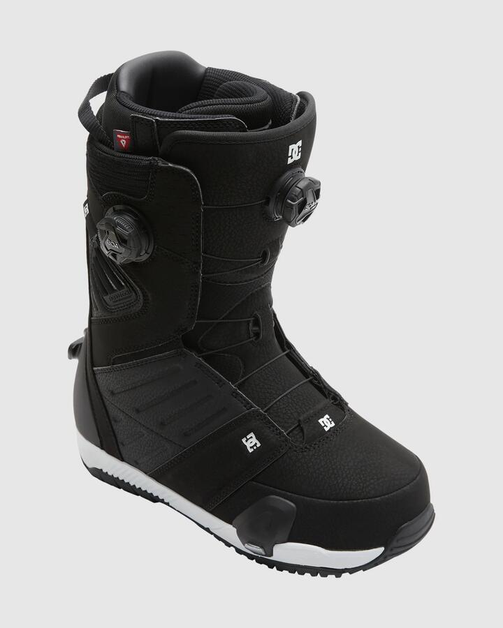 Image of Snowboards. Product name - DC Shoes Mens Judge Step On Boa Snowboard Boots Black/White in Black/White colour by brand - DC Shoes
